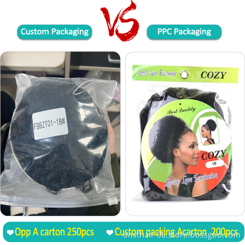Wholesale High Puff Afro Curly Ponytail Drawstring Short Afro Kinky Pony Tail Clip in on Synthetic Curly Buns Fake Hair Bun